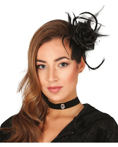 Blumen haarspange mit - haarspange, rose