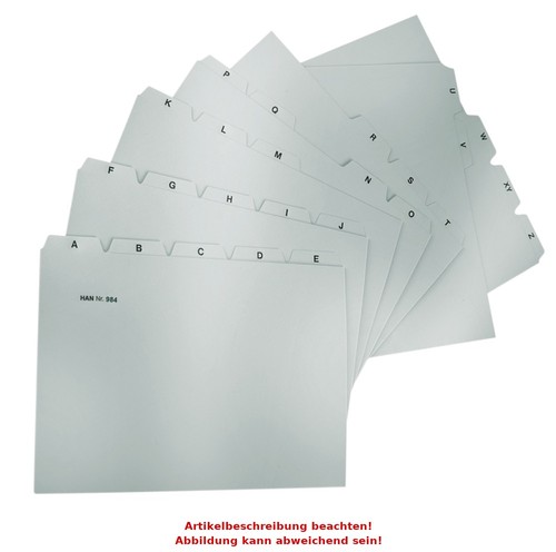 Han karteiregister pp a6 - karteiregister, a-z,
