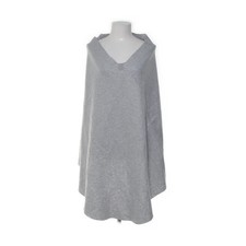 Poncho, Größe: XL, Grau, Einfarbig, Fleece, Damen -kEU