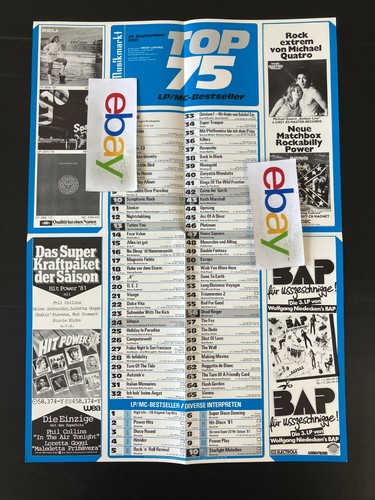 Musikmarkt charts plakat - charts,