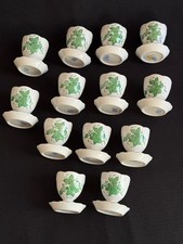 Herend Apponyi grün Eierbecher 265/AV 13 Stück