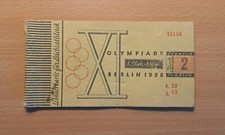1936 Olympia Dauerkarte mit 1 losem Ticket Original Eintrittskarte Olympiade