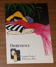 Seltene Werbung vintage Christian Dior DIORESSENCE - le parfum "barbare" 1979