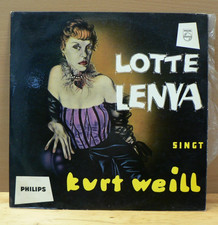 LOTTE LENYA singt KURT WEIL, LP Philips B 07 089 L, 1955, Original Cover,