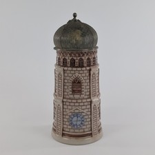 Steinzeug Bierkrug Figurenkrug Münchner Frauenkirche Turm Theodor Wieseler 1 L
