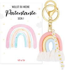 Patentante Schlüsselanhänger Patentante Fragen Karte Taufpaten Geschenk