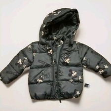 H&M Disney Mickey MAUS Jacke Grün Neu Gr. 86 Ungetragen Winterjacke Outdoor