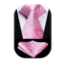 Ties for Men Paisley Pink