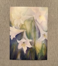 1 Postkarte, Trompetenblume