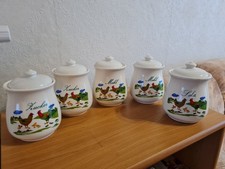 vorrat dosen keramik mit