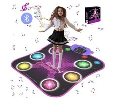 Tanzmatte für Kinder Mädchen Jungen Musikmatte mit LED-Licht Bluetooth