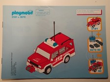 playmobil bauanleitung 3181 und 3670 Feuerwehrvorausfahrzeug