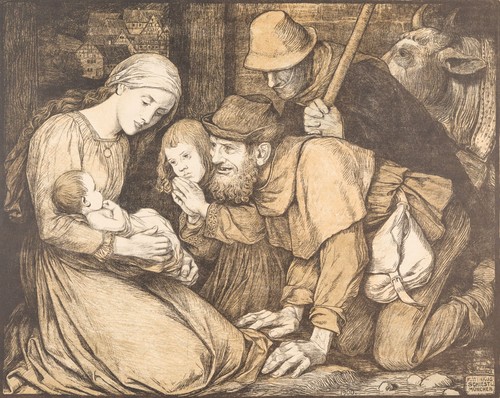 Lithographie verehrung des - verehrung,