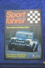 Sportfahrer vw - sportfahrer, 12/74 vw