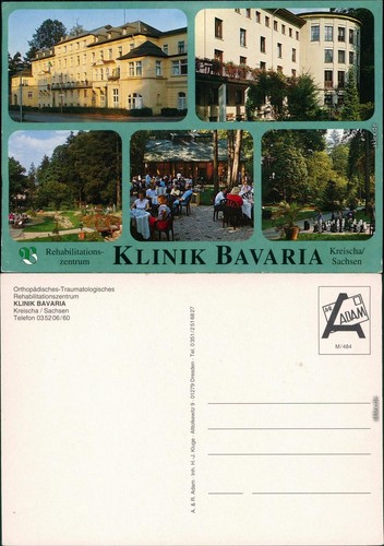 Ansichtskarte kreischa klinik - ansichtskarte,