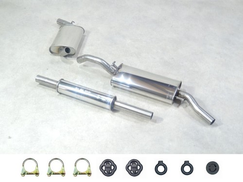 Edelstahl auspuff set neu - auspuff,