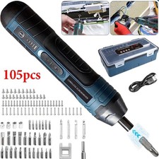 Akku Schraubendreher Einstellbare Drehmomentstufen mit 105 Teilen Akkuschrauber、