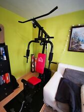 HOMCOM Gym Multigym Kraftstation-Fitnessstation + bodenschutzmatte
