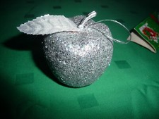 Styroporäpfel silber 6 Stück