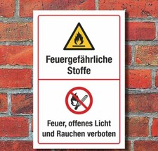 Schild feuergefährliche - schild,