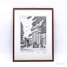 Radierung Stuttgart. Schloss