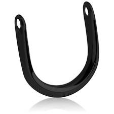 Schwarz Black Piercing Nippel Brust Schild Steigbügel Intimpiercing Wechselteil