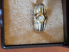 Solitär Ring 750 Gold mit 0,22 Karat Brilliant