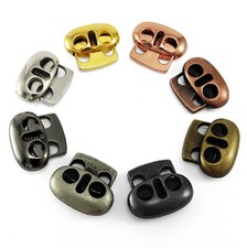 Massiv Messing Stopper Kordelverschluss Bohne Kippclip Bekleidung Schuhband BCS