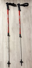 LEKI Vario XS Skistöcke Kinder längenverstellbar 70 - 110 cm Rot schwarz Silber