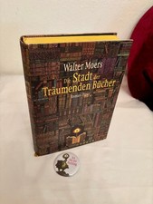 Zamonien Die Stadt der Träumenden Bücher- Erstausgabe Moers plus Buchling Button