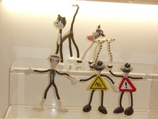 Schleich 70er - 90er Jahre: Biegefiguren : 5 verschiedene Biegefiguren im Set