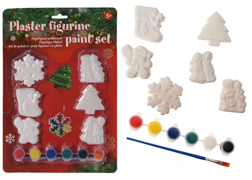 Weihnachts gips figuren malset - weihnachts,