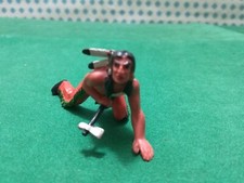 Indianer Mit Tomahawk Ureinwohner Amerikanische Old Wilde West - Elastolin 70 MM