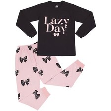 Kinder Mädchen Pyjama schwarz