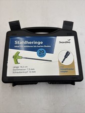 Skandika Zeltheringe 20er-Set Stahl für harte Böden mit Gewinde Neu