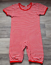 Ringel Anzug Badeanzug rot weiß gestreift Ringel Strand Anzug Kostüm  Clown