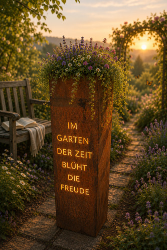 Gartensäule rostsäule - rostsäule, im