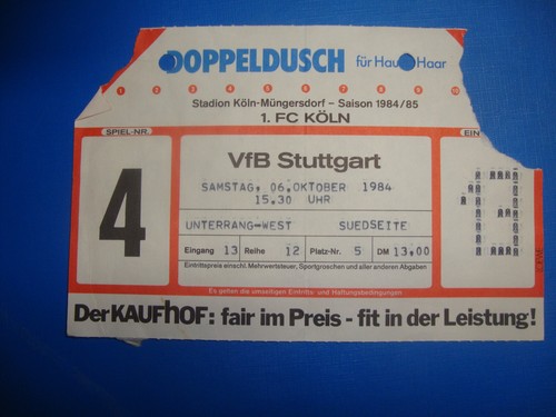 Ticket köln vfb - -,