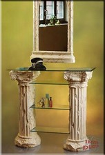 Fernsehtisch Lowboard Sideboard Säulen Regal TV & HiFi Rack Möbel Antik Kunsthar