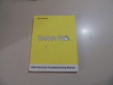 Hyundai Santa Fe 2003 Electrical manual Schaltpläne Werkstatthandbuch 