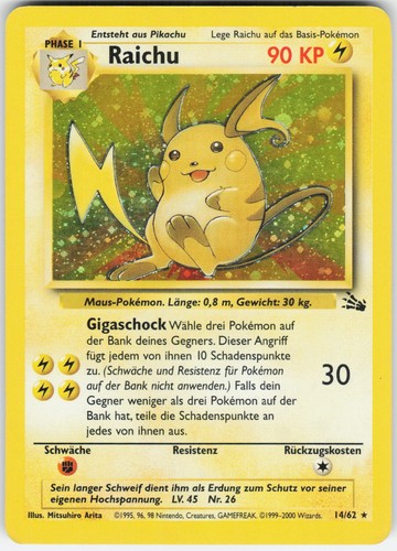 Pokemon raichu fossil good - raichu,