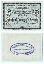 ⛧PUTLITZ 1918 ★ Vorschuss-Verein zu Putlitz ★  25 Pfg. NOTGELD