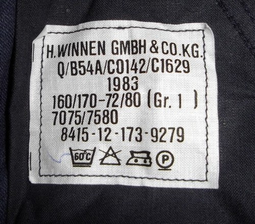 Original marine bordhose - bw,