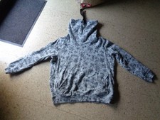 Shirt Gr. 42 in Grau Blumen von Gina