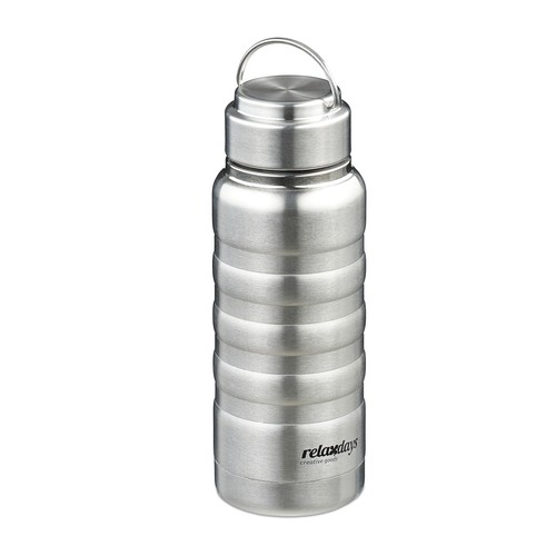 Trinkflasche edelstahl 400 ml - edelstahl,,