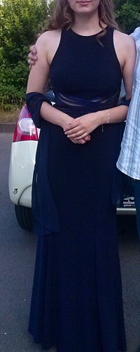 Abendkleid dunkelblau schwarz - abendkleid, dunkelblau/schwarz