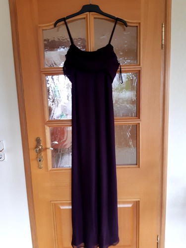 Festkleid lang aubergine - festkleid,