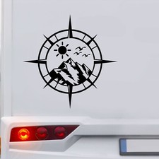 Wohnmobil Kompass Aufkleber