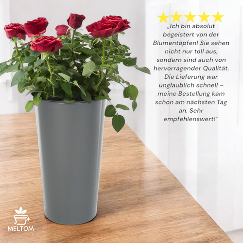 Pflanzkübel rund hochglanz - pflanzkübel,