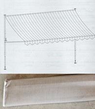 Angerer Klemmmarkise 400cm Markise Balkon Terrasse Sonnenschutz taupe /14